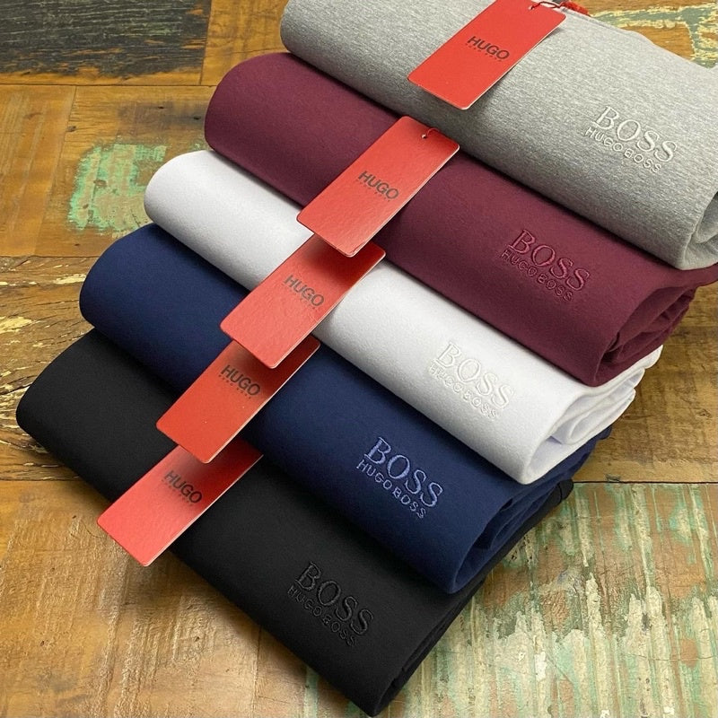 Kit 5 Camisetas Boss + Relógio - PROMOÇÃO IMPERDÍVEL