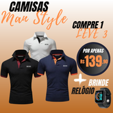 Camisas Man Style - Camisas + Brinde Relógio