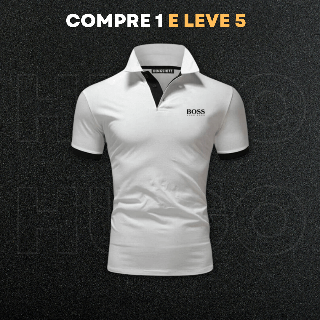 [LIQUIDAÇÃO] Kit 5 Camisetas Boss + BRINDE Cueca Boss