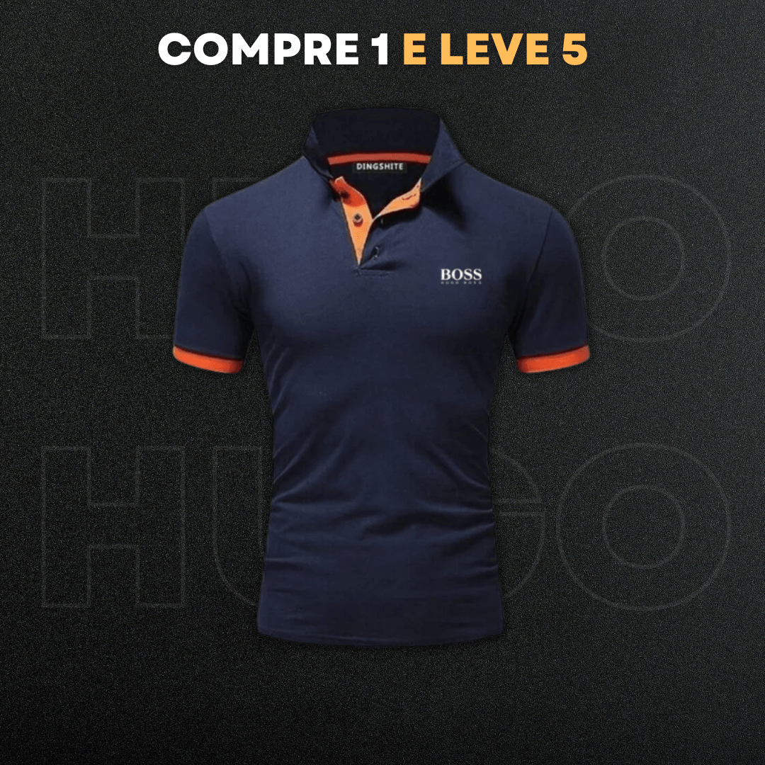 [LIQUIDAÇÃO] Kit 5 Camisetas Boss + BRINDE Cueca Boss