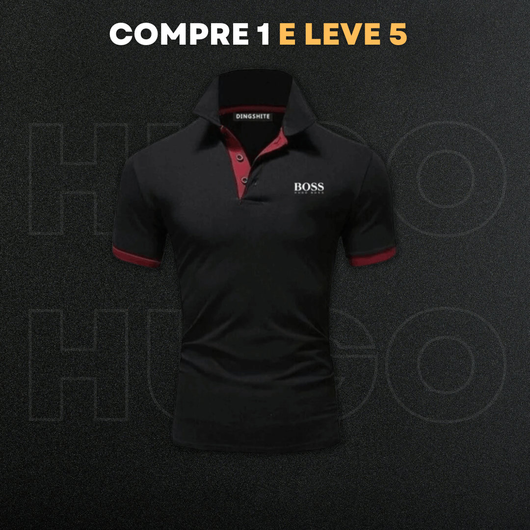[LIQUIDAÇÃO] Kit 5 Camisetas Boss + BRINDE Cueca Boss