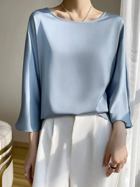 (Compre 1 Leve 5) Blusa Luiza em Cetim - Ideal para o verão