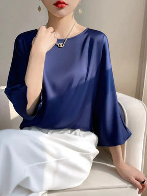 (Compre 1 Leve 5) Blusa Luiza em Cetim - Ideal para o verão