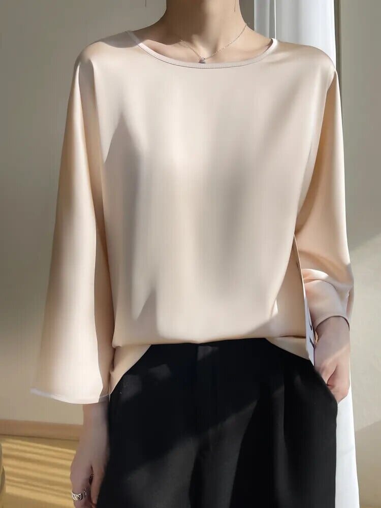 (Compre 1 Leve 5) Blusa Luiza em Cetim - Ideal para o verão