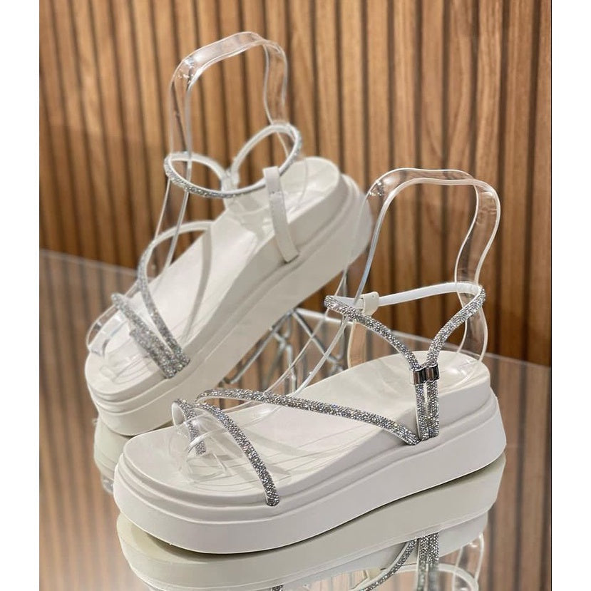 Sandália Papete Pedraria Premium (COMPRE 1 LEVE 2)