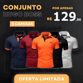 [LIQUIDAÇÃO] Kit 5 Camisetas Boss + BRINDE Cueca Boss
