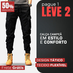 [COMPRE 1 E LEVE 2] - Calça Elite™ com Design Tático / A calça do homem que adora se aventurar!