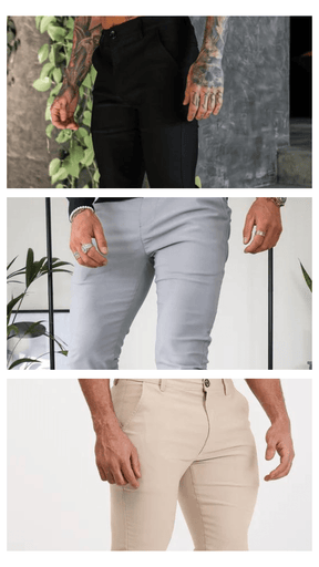 [Pague 2 e leve 3] Kit 3 Calças em Alfaiataria Premium + FRETE GRÁTIS