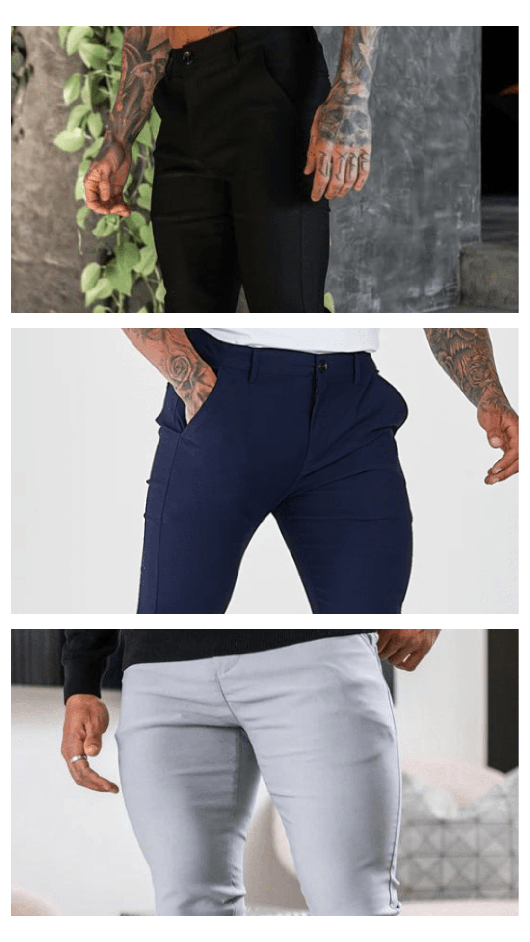 [Pague 2 e leve 3] Kit 3 Calças em Alfaiataria Premium + FRETE GRÁTIS