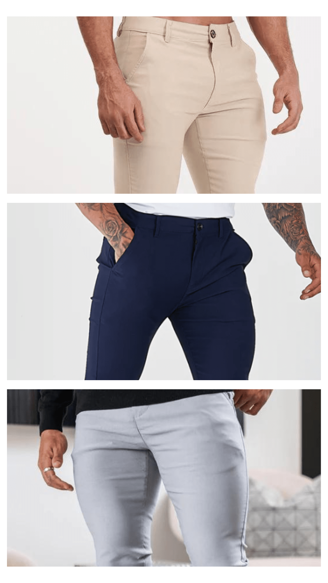 [Pague 2 e leve 3] Kit 3 Calças em Alfaiataria Premium + FRETE GRÁTIS