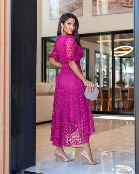 Vestido Helena + Brinde Kit de 5 Batons